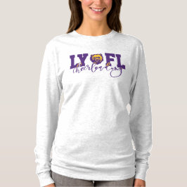 T-shirt LYFL 10 | Logo pour femmes LYFL Purple Script Chee
