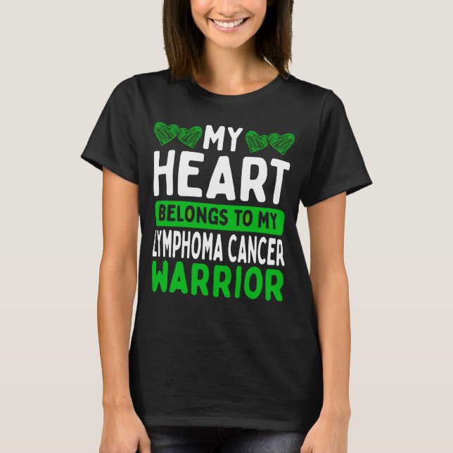 T-shirt Lymphoma Cancer Awareness Lymphoma Cancer Warrior (Devant)