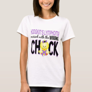 T-shirt Lymphome de Hodgkins sali avec le poussin faux