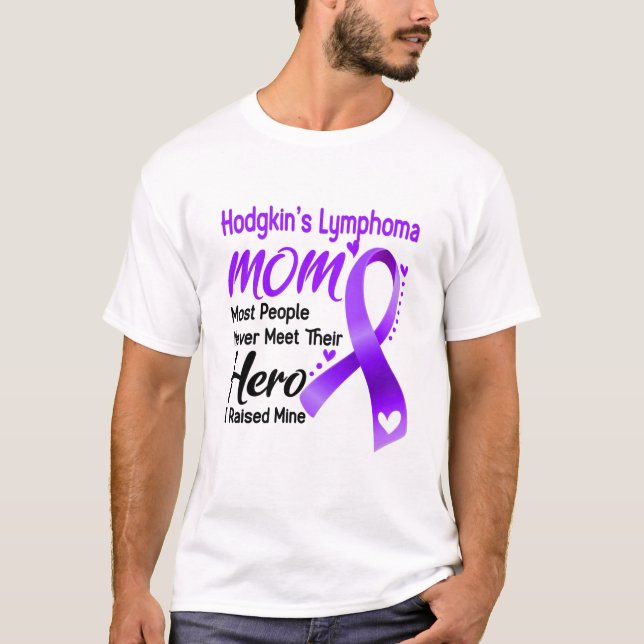 T-shirt Lymphome d'Hodgkin Awareness Month Ribbon Venin (Devant)