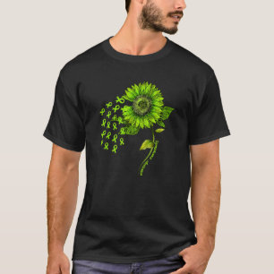 T-shirt Lymphome du ruban vert citron jaune Lymphome