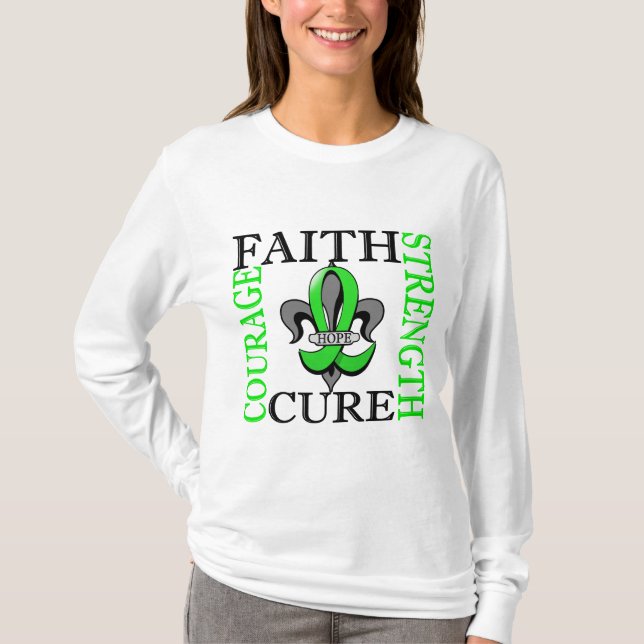 T-shirt Lymphome non Hodgkinien de Fleur De Lis 3 (Devant)