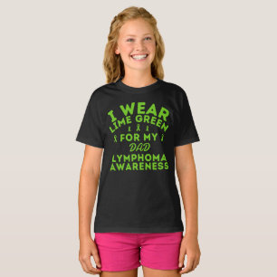T-shirt Lymphome Personnalisé Je Porte De La Chaux Vert Po