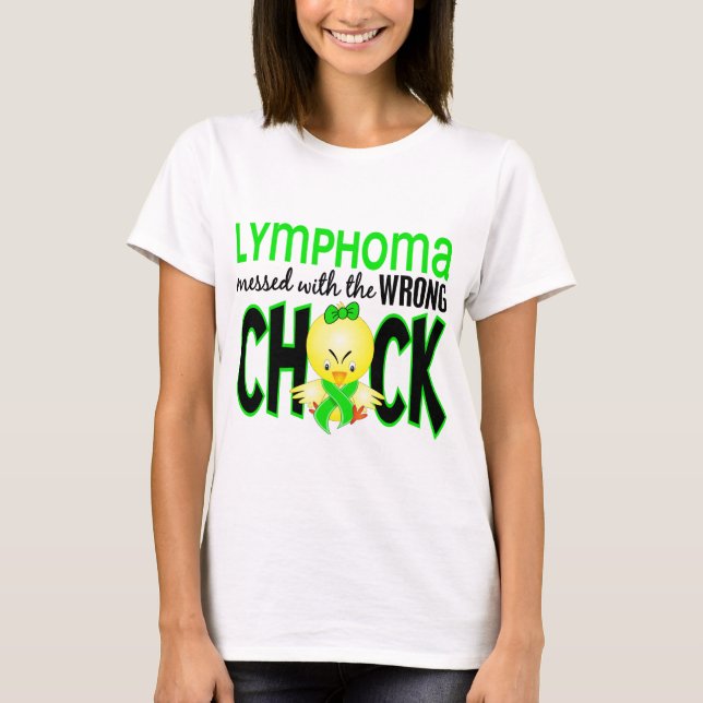 T-shirt Lymphome sali avec le poussin faux (Devant)