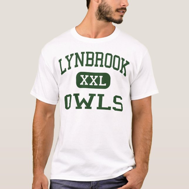 T-shirt Lynbrook - hiboux - lycée - Lynbrook New York (Devant)