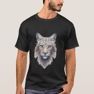 T-shirt Lynx Abstrait Fantastique Sombre Chat Sauvage Lynx