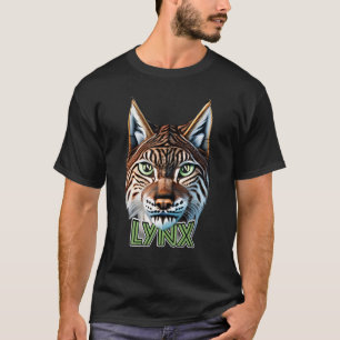 T-shirt Lynx Portrait Bobcat Wildcat
