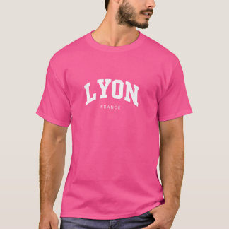 T-shirt Lyon France - College Style Vacances Souvenir
