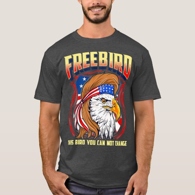 T-shirt LyricLyfe  FREE BIRD  Eagle (Devant)