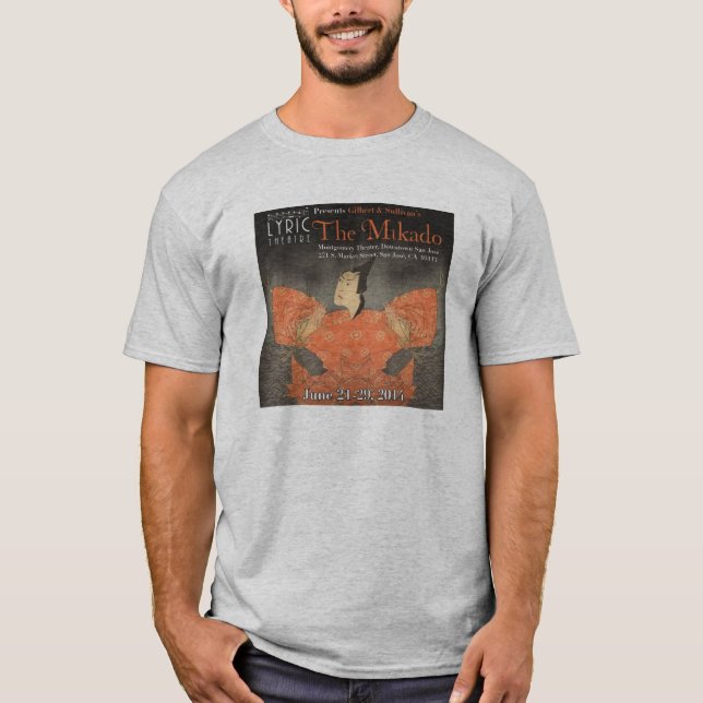 T-shirt lyrique de fonte de théâtre -- Le Mikado (Devant)