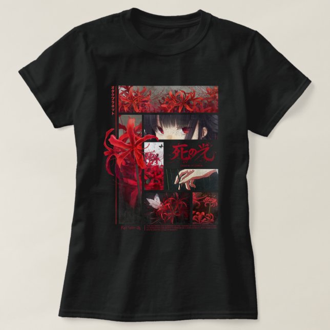 T-shirt Lys d'araignée japonais Anime Fleur Aesthétique (Design devant)