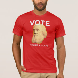 T-shirt Lysander Spooner aucuns maîtres aucuns esclaves