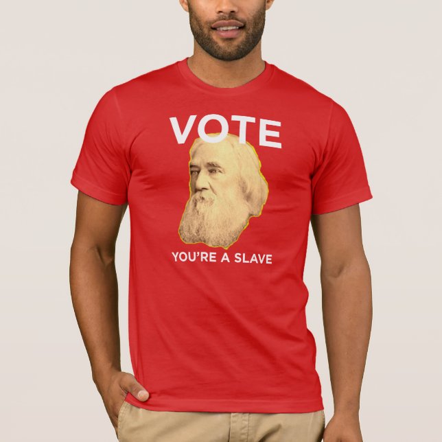 T-shirt Lysander Spooner aucuns maîtres aucuns esclaves (Devant)