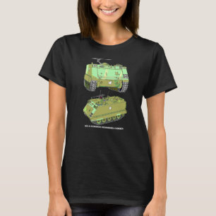 T-shirt M113 Diagramme Apc Du Transporteur De Personnel Bl