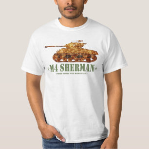 T-shirt M4 Sherman Deux 2ÈME GUERRE MONDIALE américains à