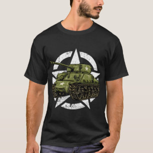 T-shirt M4 Sherman World War 2 Army Tank Vintage Tank a Mi