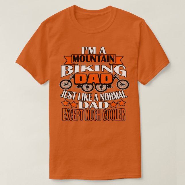 T-shirt m A VTT Papa Vélo Vélo Amant 1 (Design devant)
