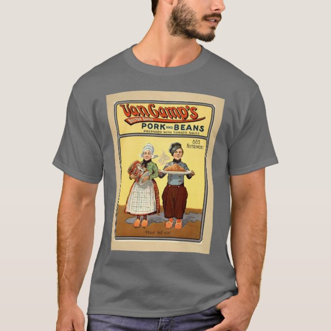 T-shirt M de Pork&Beans gris-foncé (Devant)