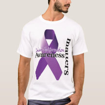 T-shirt m de sujets de conscience de malformation