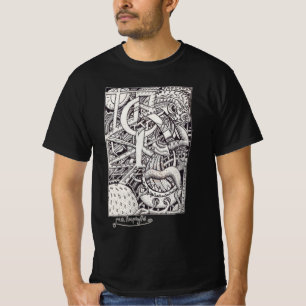 T-shirt M. Emptyful, dessin à l'encre