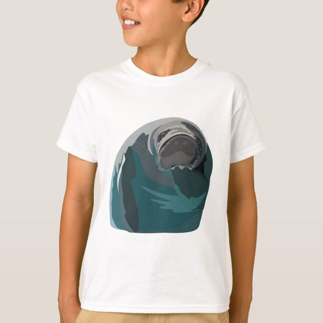 T-shirt M est pour Manatee (Devant)
