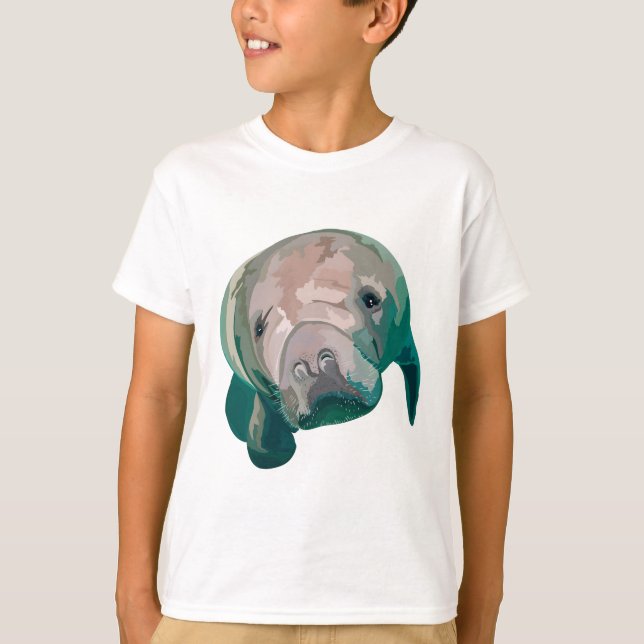 T-shirt M est pour Manatee (Devant)