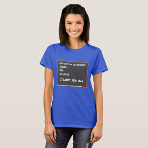 T-shirt M. Feeny Sagesse Shirt Boy Rencontre World Teacher