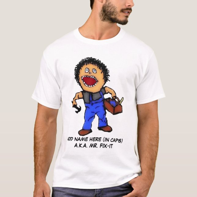 T-shirt M. Fix It Builder Cartoon (Devant)