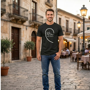 T-shirt M. Groom vient de se marier Couples en lune de