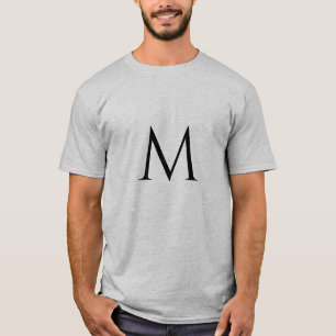 T-shirt M Lettre unique ou caractère ou monogramme Adulte