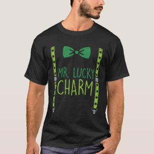 T-shirt M. Lucky Charm Suspenders St Patrick's Day Boys Ki
