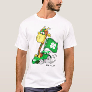 T-shirt M. Lucky. Drôle Giraffe St.Patrick's Day