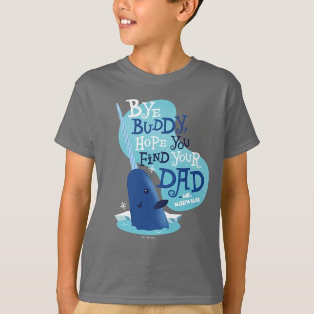T-shirt M. Narwhal | Par Buddy, J'Espère Que Vous Trouvere (Devant)