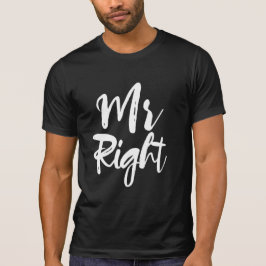 T-shirt M. Right Groom Humour Juste Marié