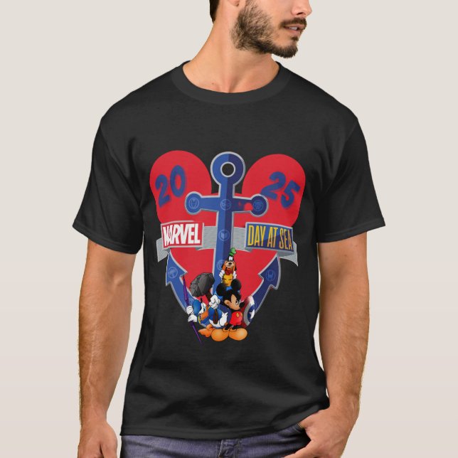 T-shirt M@rvel jour en mer (Devant)