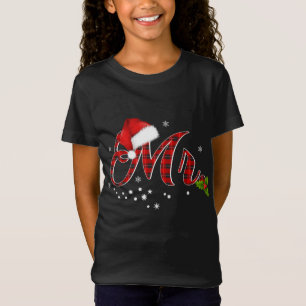T-Shirt M. Shirt Red Plaid Santa Hat Couples correspondant