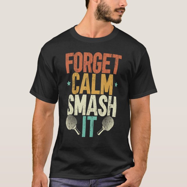 T-shirt M. Smash Ping Pong Master Paddle Sport Player Tabl (Devant)