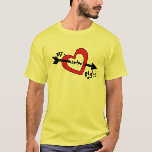 T-shirt M. Swipe Droite Mobile Dating App Cute Design T-Sh