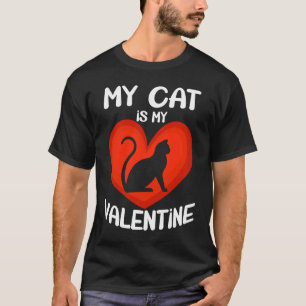 T-shirt Ma Chat Est La Saint-Valentin Pour Elle Lui Maman
