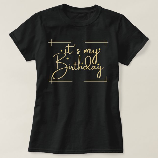 T-shirt Ma Chemise D'Anniversaire, Chemise D'Anniversaire  (Design devant)