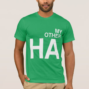 T-SHIRT MA CHEMISE D'AUTRE MOITIÉ A LAISSÉ - BLANC - .PNG