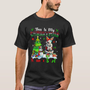 T-shirt Ma chemise de Noël Père Noël Rabbit Snowman Xma