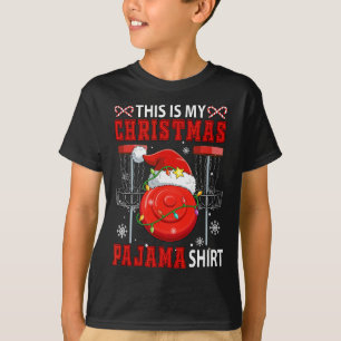 T-shirt Ma chemise de pyjama de Noël Équipement de disc go