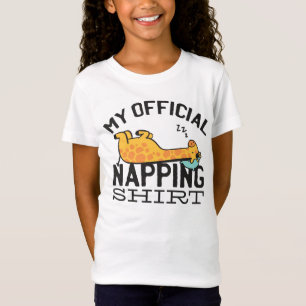 T-Shirt Ma chemise de sieste officielle - Giraffe endormie