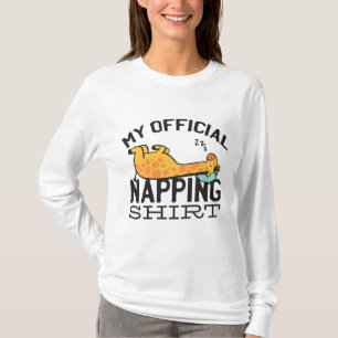 T-shirt Ma chemise de sieste officielle - Giraffe endormie