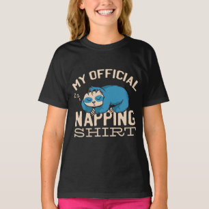 T-shirt Ma chemise de sieste officielle, Lazy dormant Slot