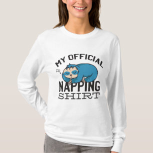 T-shirt Ma chemise de sieste officielle - Lazy sombrer Slo