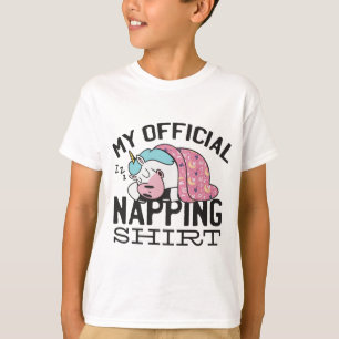 T-shirt Ma chemise de sieste officielle - Lazy sommeil Uni