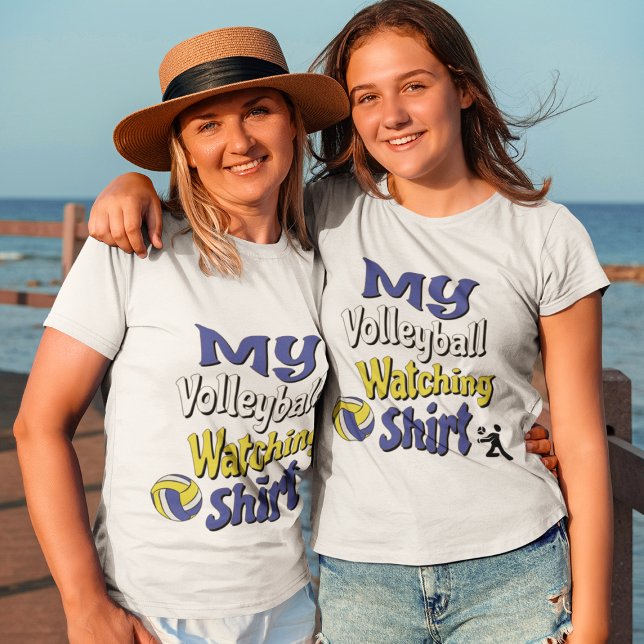 T-shirt Ma chemise d'observation de volley-ball (Créateur téléchargé)