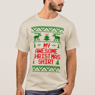 T-shirt Ma chemise laide de chandail de Noël